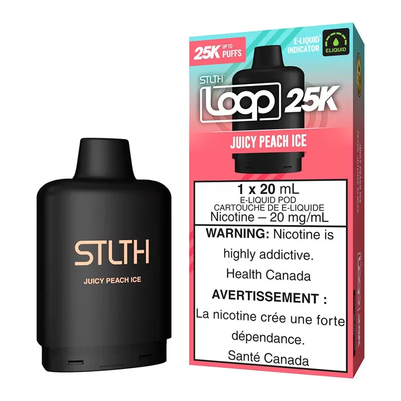 STLTH Loop 25K E-Liquid Pod Pack – Juicy Peach Ice