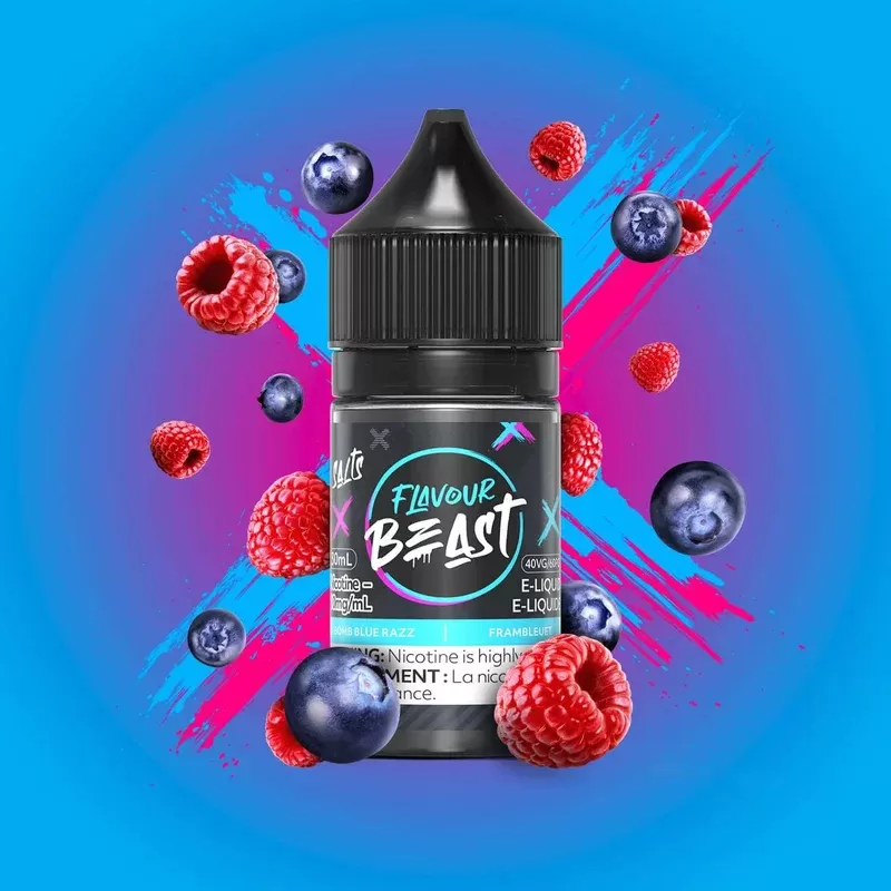 FLAVOUR BEAST SALT 10MG/ML-BOMB BLUE RAZZ