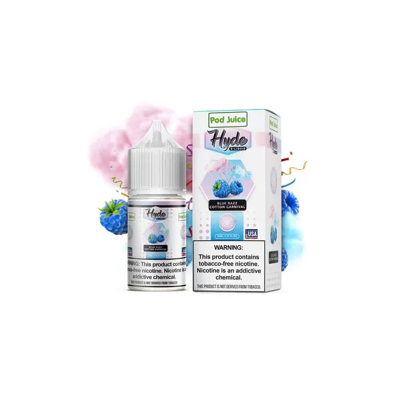 BLUE RAZZ COTTON CARNIVAL POD JUICE