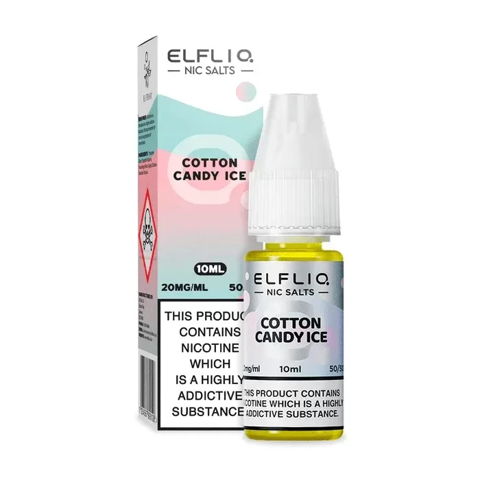 ElfLiq Nic Salt 10ml – Cotton Candy Ice/ P&B cloud Elf bar e-liquid