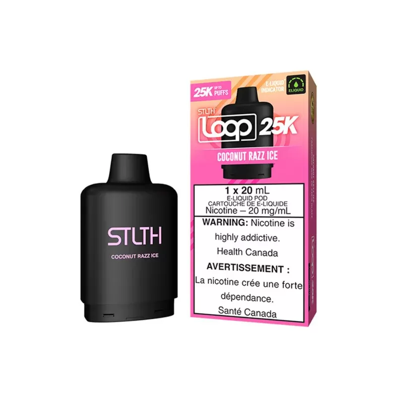 STLTH 25k Loop Pre-filled Vape Pod – Coconut Razz Ice