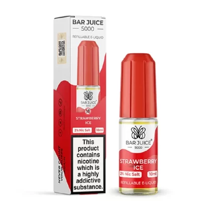 Strawberry Ice Bar Juice 5000 Nic Salt E-liquid 10ml