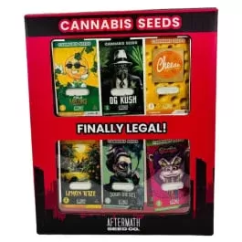 Aftermath – Seed CO. Cannabis Seeds Mixed – 2 Packs Seeds – 12 Packs Per Display