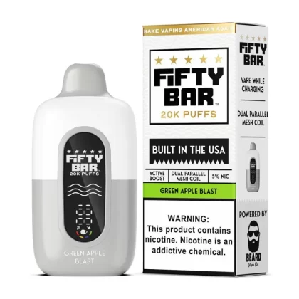 Fifty Bar V2 20K Disposable – Green Apple Blast / Frozen Apple