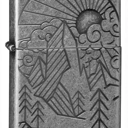 Armor® Antique Silver Mountain Design