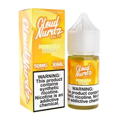 Cloud Nurdz Salts Pineapple Mango Synthetic Nicotine 30ml E-Juice