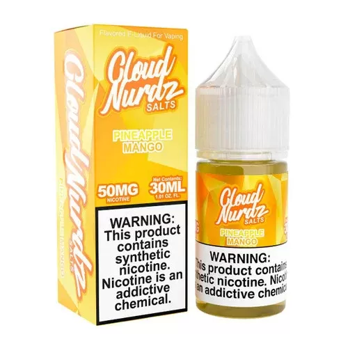 Cloud Nurdz Salts Pineapple Mango Synthetic Nicotine 30ml E-Juice