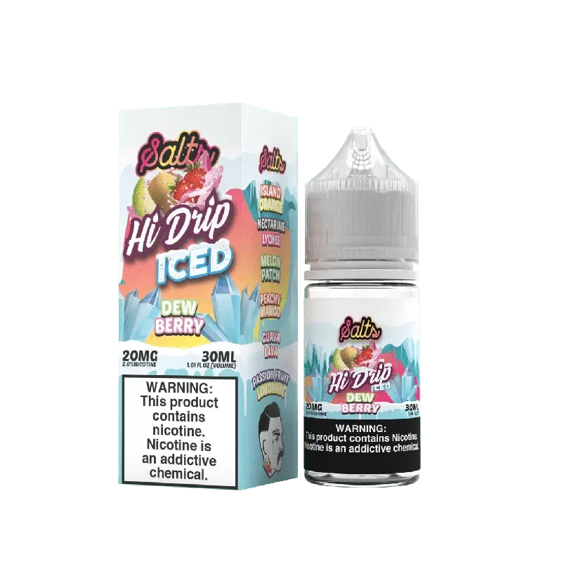 Dew Berry ICED SALT – Hi Drip – 30mL