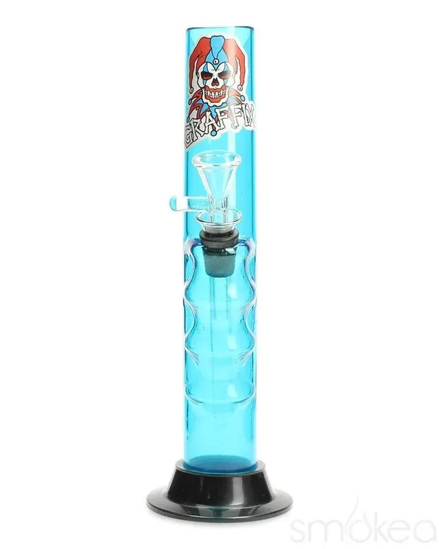 Graffix 10″ Gripper Skinny Acrylic Bong