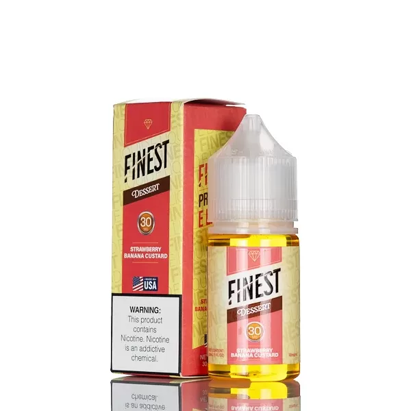 Finest Salt Nic – Desert Edition – Strawberry Banana Custard – 30mL