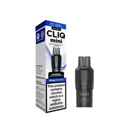 Avomi CLIQ Mini Prefilled Vape Pod + Refill – Blueberry Sour Raspberry
