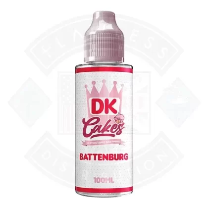 Donut King Cake – Battenburg 0mg 100ml Shortfill