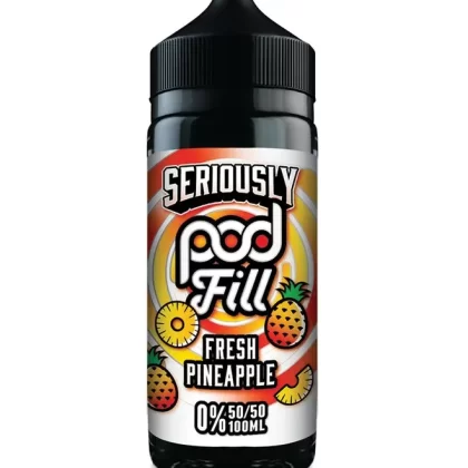 Seriously Pod Fill 100ml – Fresh Pineapple (FREE NIC SHOTS)