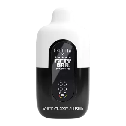White Cherry Slushie FRUITIA X Fifty Bar 20K
