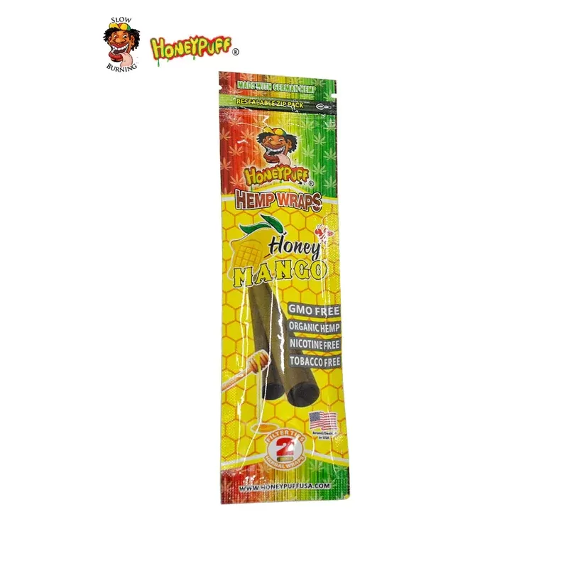 Honey Puff Natural Flavoured Hemp Wrap -Honey Mango (2pk)