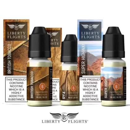 LIBERTY FLIGHTS XO – TOBACCO FLAVOURS – 3 X 10ML OFFER