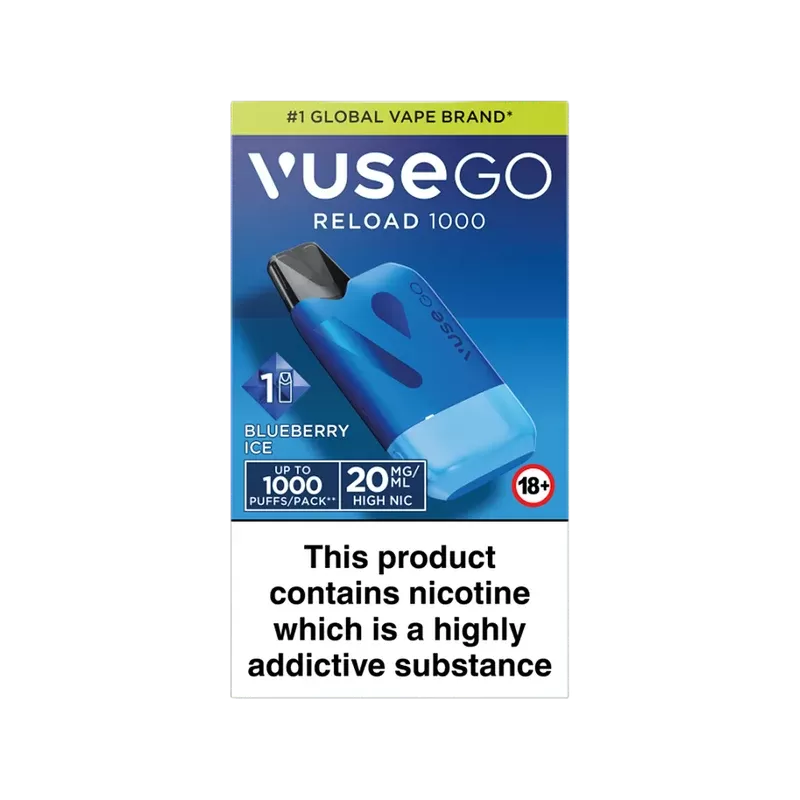 Blue Blueberry Ice Vuse Go Reload 1000 Kit