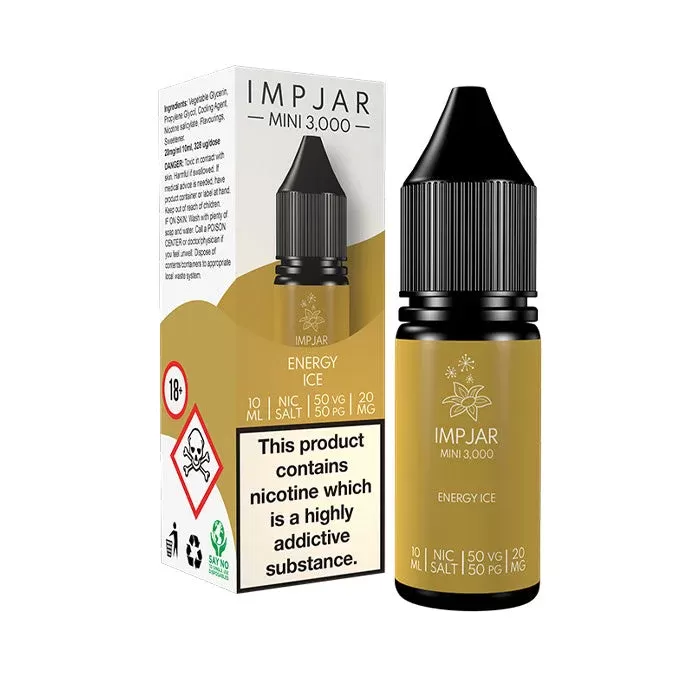 Energy Ice 10ml Nic Salt E-Liquid by Imp Jar