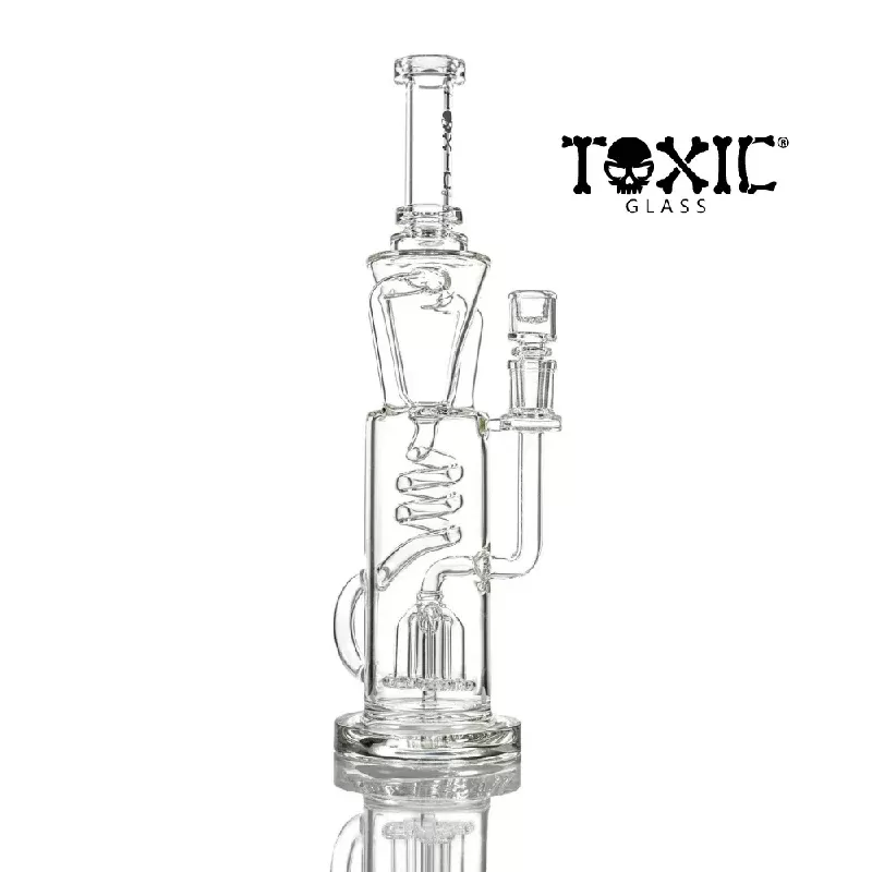 MKGlass (Water Pipe) TX84 Toxic Squid Perc Twister Recycler