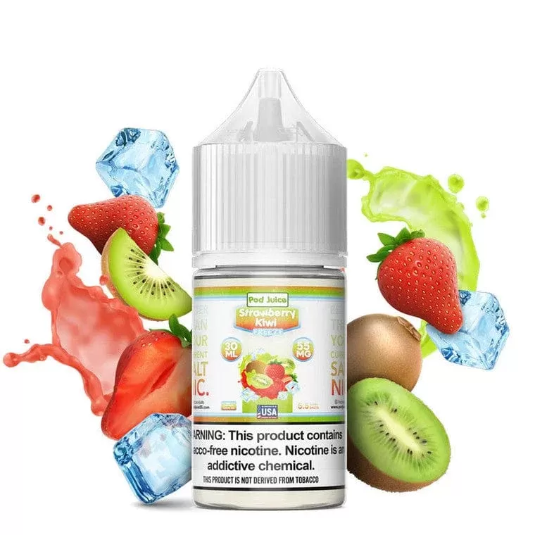 Strawberry Kiwi FREEZE SALT – Pod Juice – 30mL