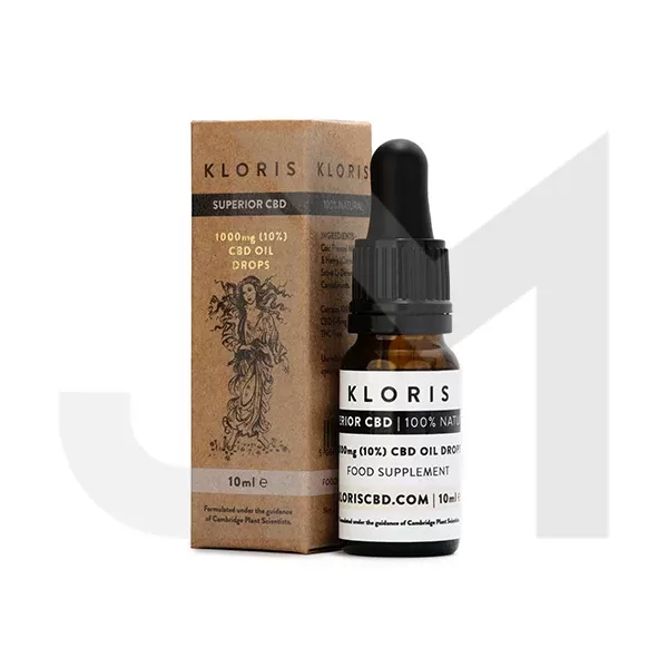 Kloris 1000mg (10%) CBD Oil Drops – 10ml