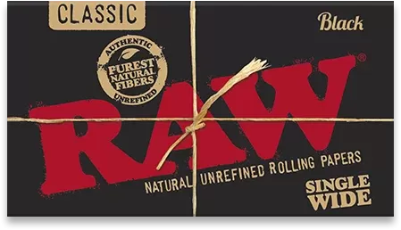 RAW Black Single Wide Double Feed Rolling Papers