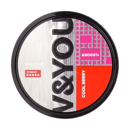 Cool Berry &Boost+ Nicotine Pouches by V&YOU