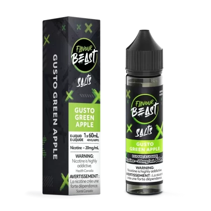 GUSTO GREEN APPLE – FLAVOUR BEAST E LIQUID (60mL)