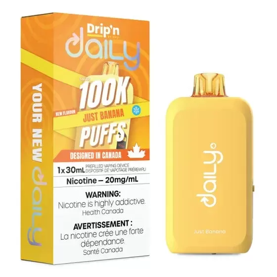 Just Banana Drip’n Daily 100K Disposable Vape(30mL)