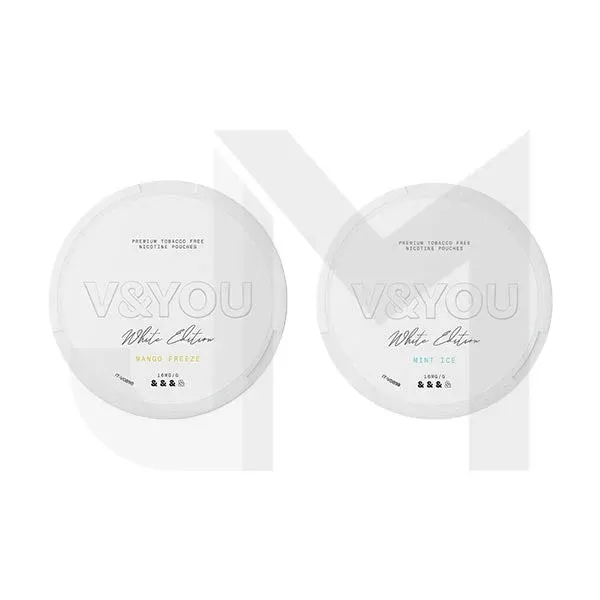 8.8mg V&YOU White Edition Nicotine Pouch – 20 Pouches (Buy 1 Get 1 Free)