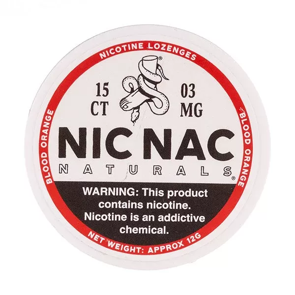 Blood Orange Nicotine Lozenges by Nic Nac Naturals