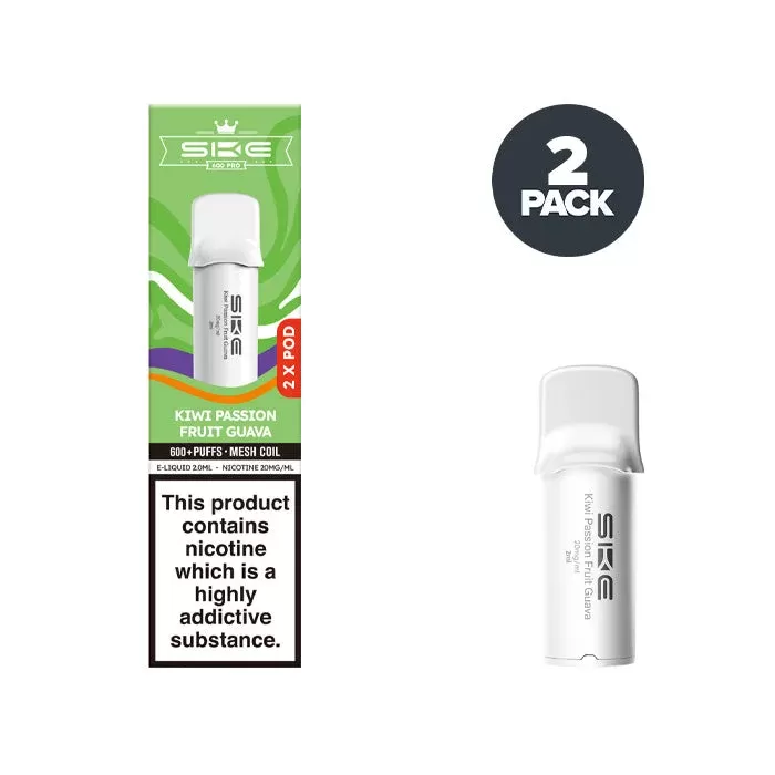 Kiwi Passion Fruit Guava SKE Crystal 600 Pro Prefilled Pod