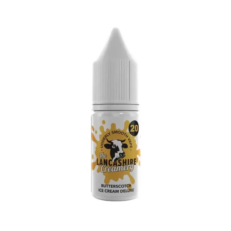 Lancashire Creamery Butterscotch Ice Cream Deluxe 10ml Nic Salt