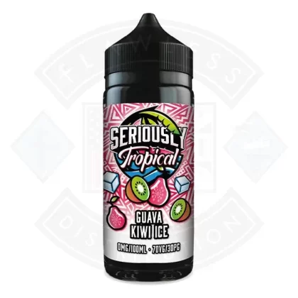 Doozy Vape Seriously Tropical – Guava Kiwi Ice 0mg 100ml Shortfill