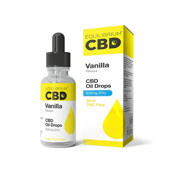 500mg Equilibrium CBD Oil 10ml – Vanilla Flavour