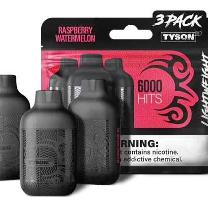 RASPBERRY WATERMELON TYSON 2.0 VAPE Lightweight 3 Pack