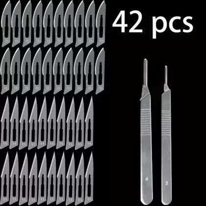 42pcs Carbon Steel Industrial Carving Knife Set