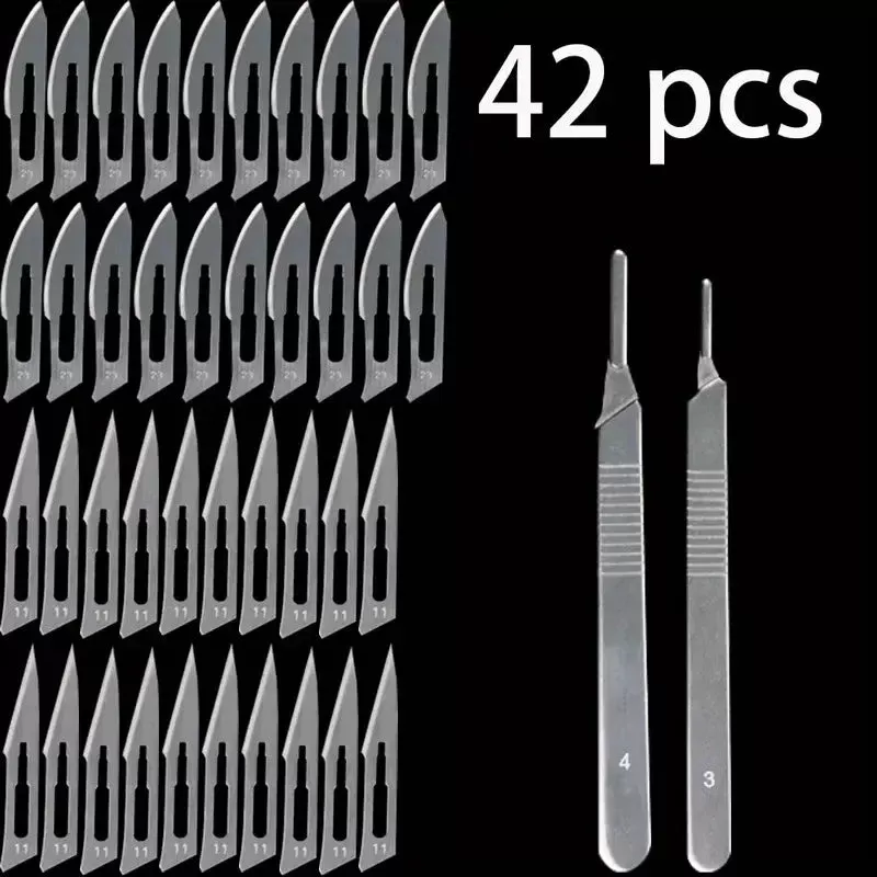 42pcs Carbon Steel Industrial Carving Knife Set