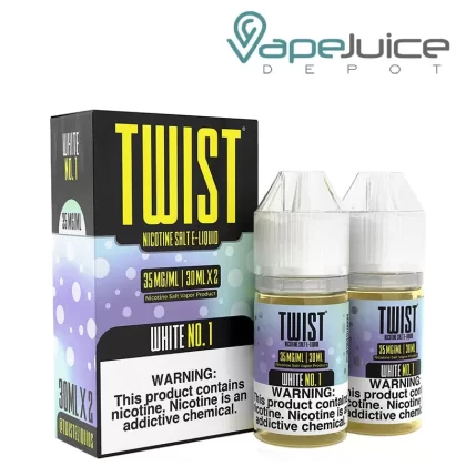 White No 1 Twist Salt E-Liquid 60ml