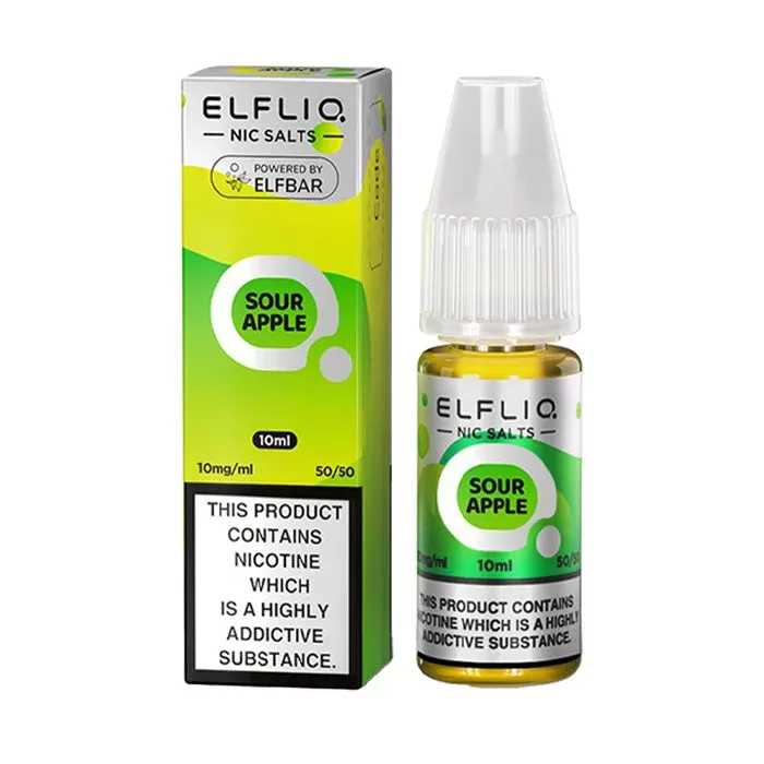 ELFLIQ Sour Apple 10ml Nicotine Salt E-Liquid