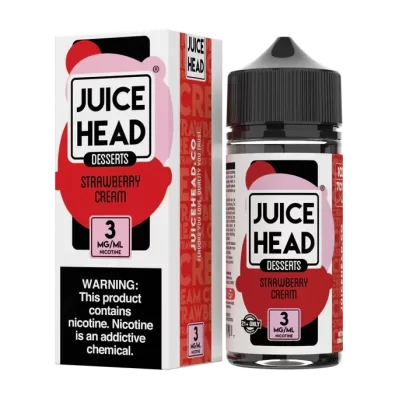 Juice Head Desserts – Strawberry Cream – 100ML E-Liquid