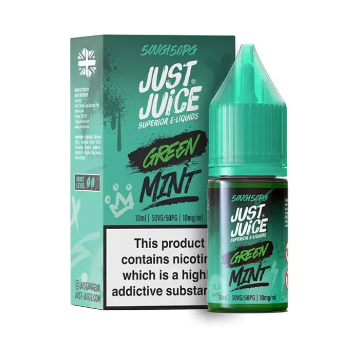 Green Mint Nic Salt E-Liquid by Just Juice