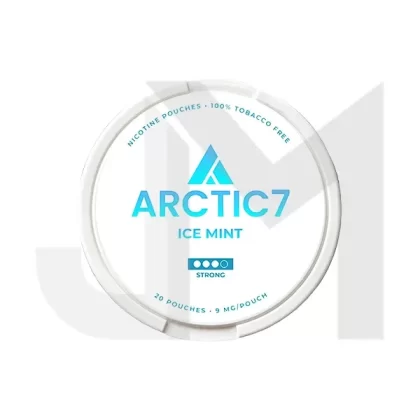 9mg Arctic7 Ice Mint Slim Nicotine Pouches – 20 Pouches