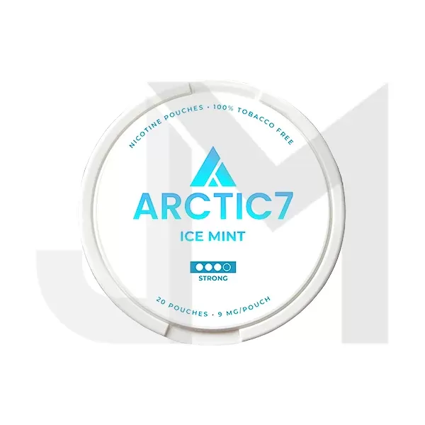 9mg Arctic7 Ice Mint Slim Nicotine Pouches – 20 Pouches