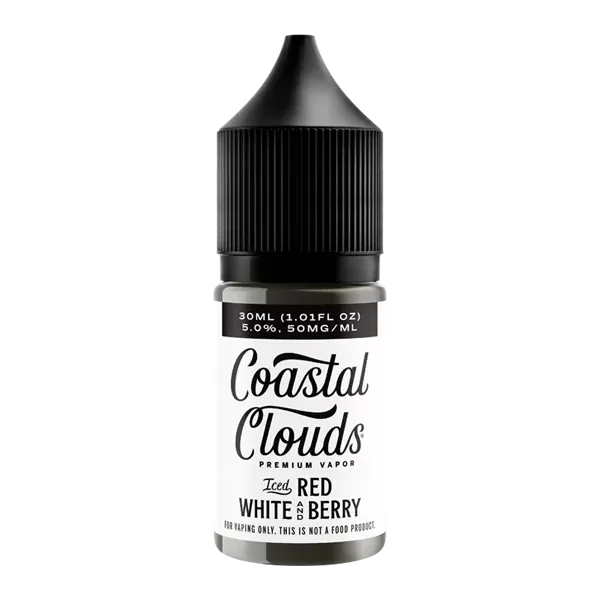 Red White & Berry Iced Coastal Clouds Salt Nic