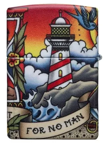 Zippo Lighter – Nautical Tattoo Design
