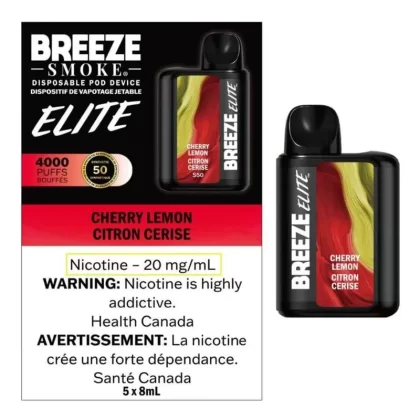 Breeze Elite 4000 Cherry Lemon Disposable Vape Pen