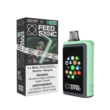 Feed Sync Disposable SMART Vape – 25K – Miami Mint