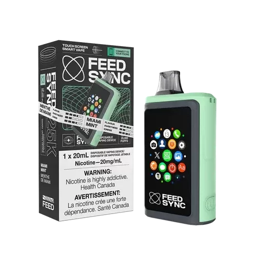 Feed Sync Disposable SMART Vape – 25K – Miami Mint