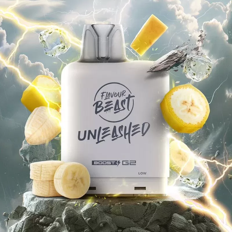 Level X G2 Boost Flavour Beast Pods – Epic Banana Iced, 25k Puffs